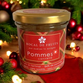 Pommes cannelle 150g fond Noël - Bocal de Fruits